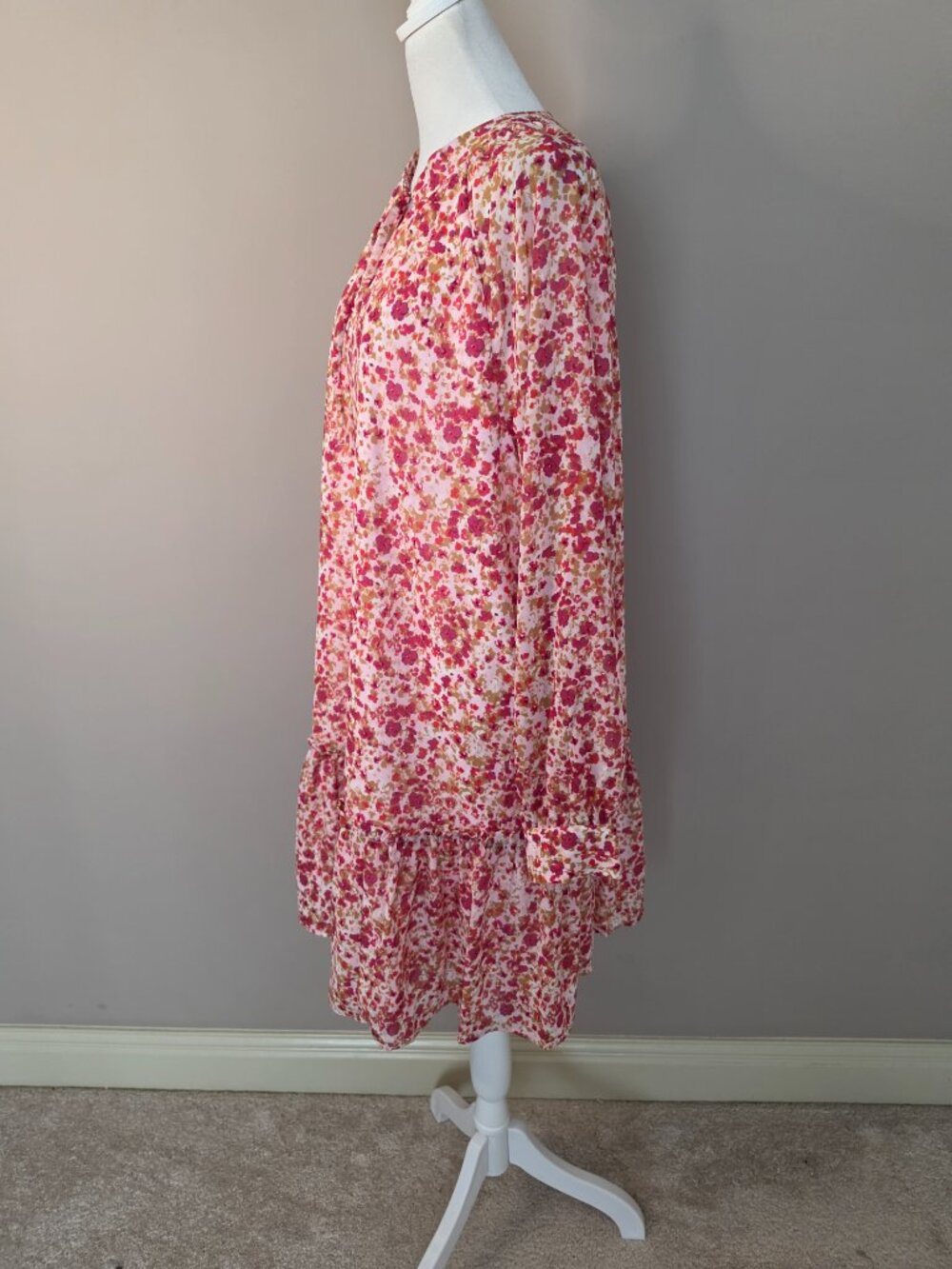 J Crew Factory Raglan Crinkle Mini Dress Size Med - Picture 5 of 12